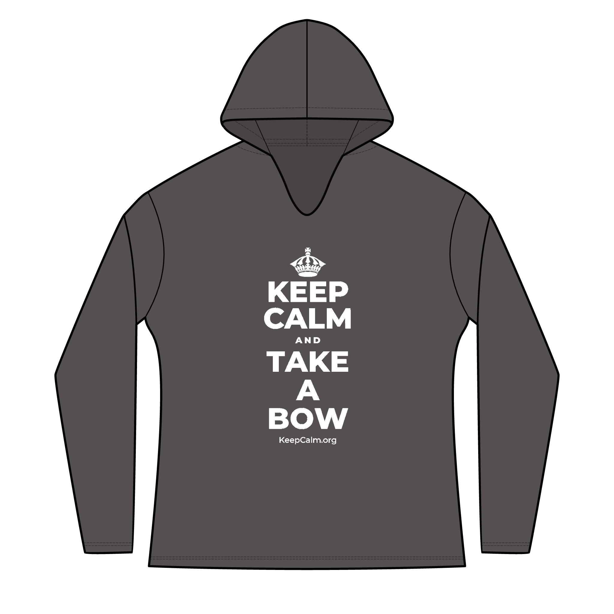 KEEP CALM AND TAKE A BOW Women's Long Sleeve Hoodie