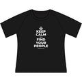 KEEP CALM AND FIND YOUR PEOPLE Women's Raglan Tee