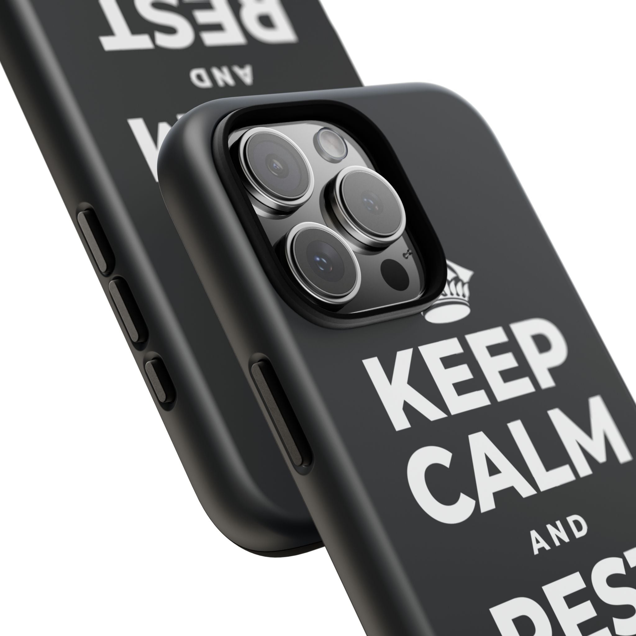 KEEP CALM AND REST YOUR EYES Phone Case (Dark)