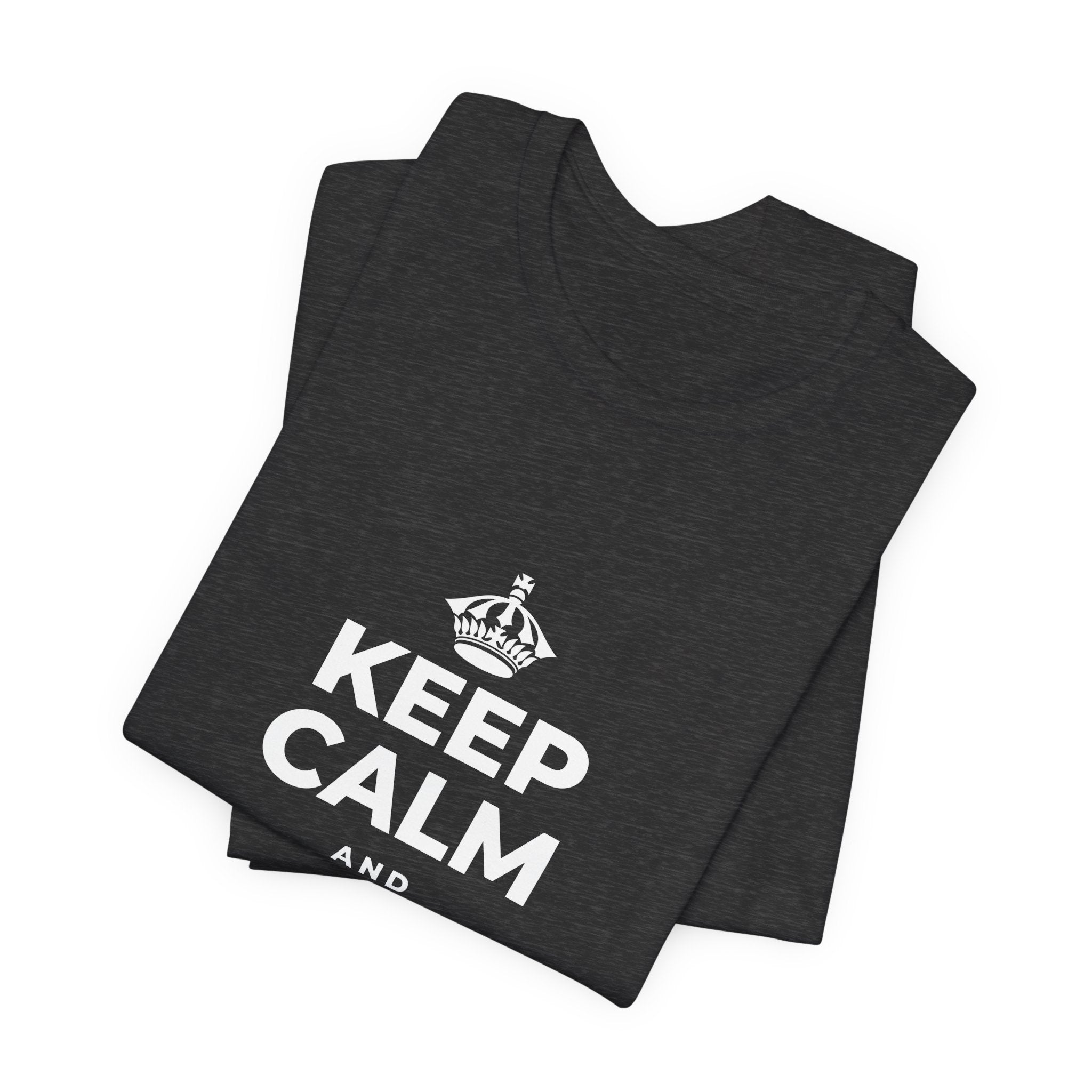 KEEP CALM AND TRUST YOURSELF T-Shirt (White–Asphalt)