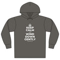 KEEP CALM AND WIND DOWN GENTLY Organic Hoodie Tee