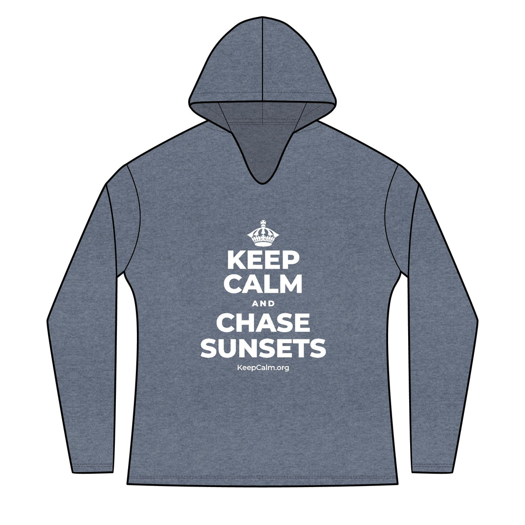 KEEP CALM AND CHASE SUNSETS Women's Long Sleeve Hoodie