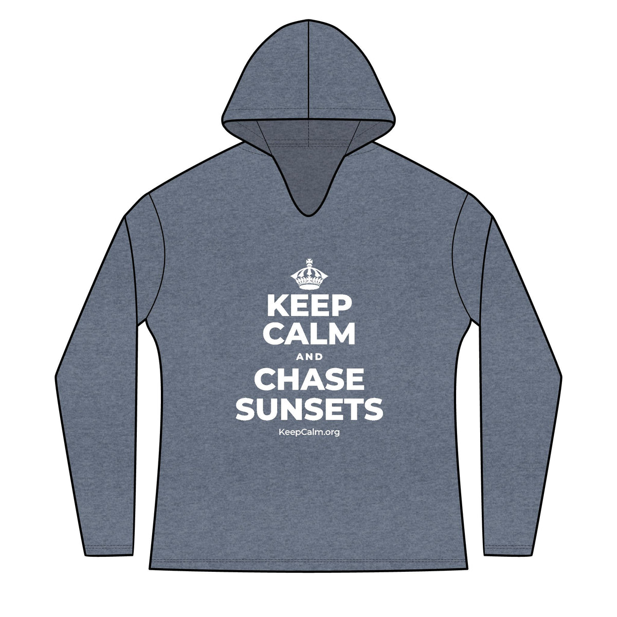 KEEP CALM AND CHASE SUNSETS Women's Long Sleeve Hoodie