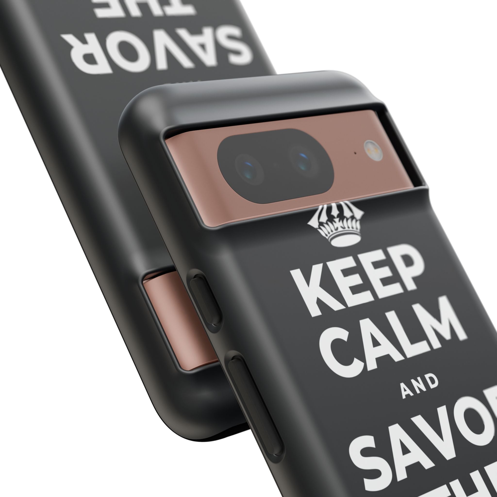 KEEP CALM AND SAVOR THE SMALL JOYS Phone Case (Dark)