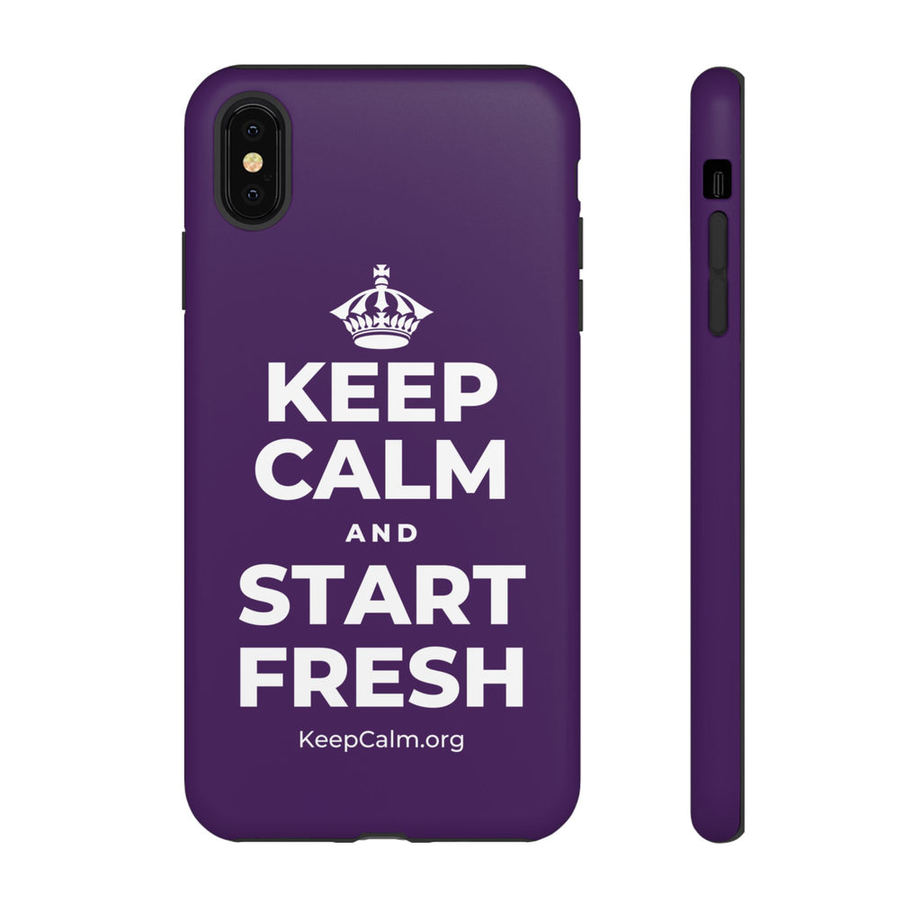 KEEP CALM AND START FRESH Phone Case