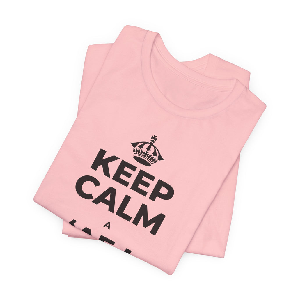 KEEP CALM A ʻAE I KAU LOHI T-Shirt (White–Asphalt)