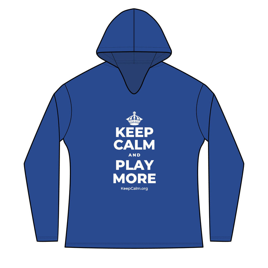 KEEP CALM AND PLAY MORE Women's Long Sleeve Hoodie