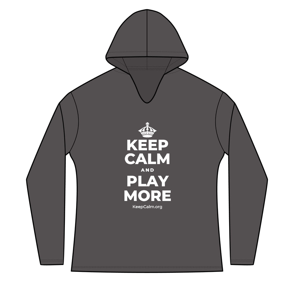 KEEP CALM AND PLAY MORE Women's Long Sleeve Hoodie