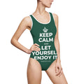 KEEP CALM AND LET YOURSELF ENJOY IT One-Piece Swimsuit