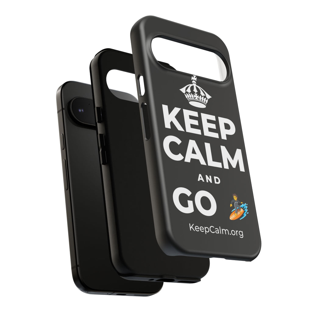 KEEP CALM AND GO 🏄 Phone Case