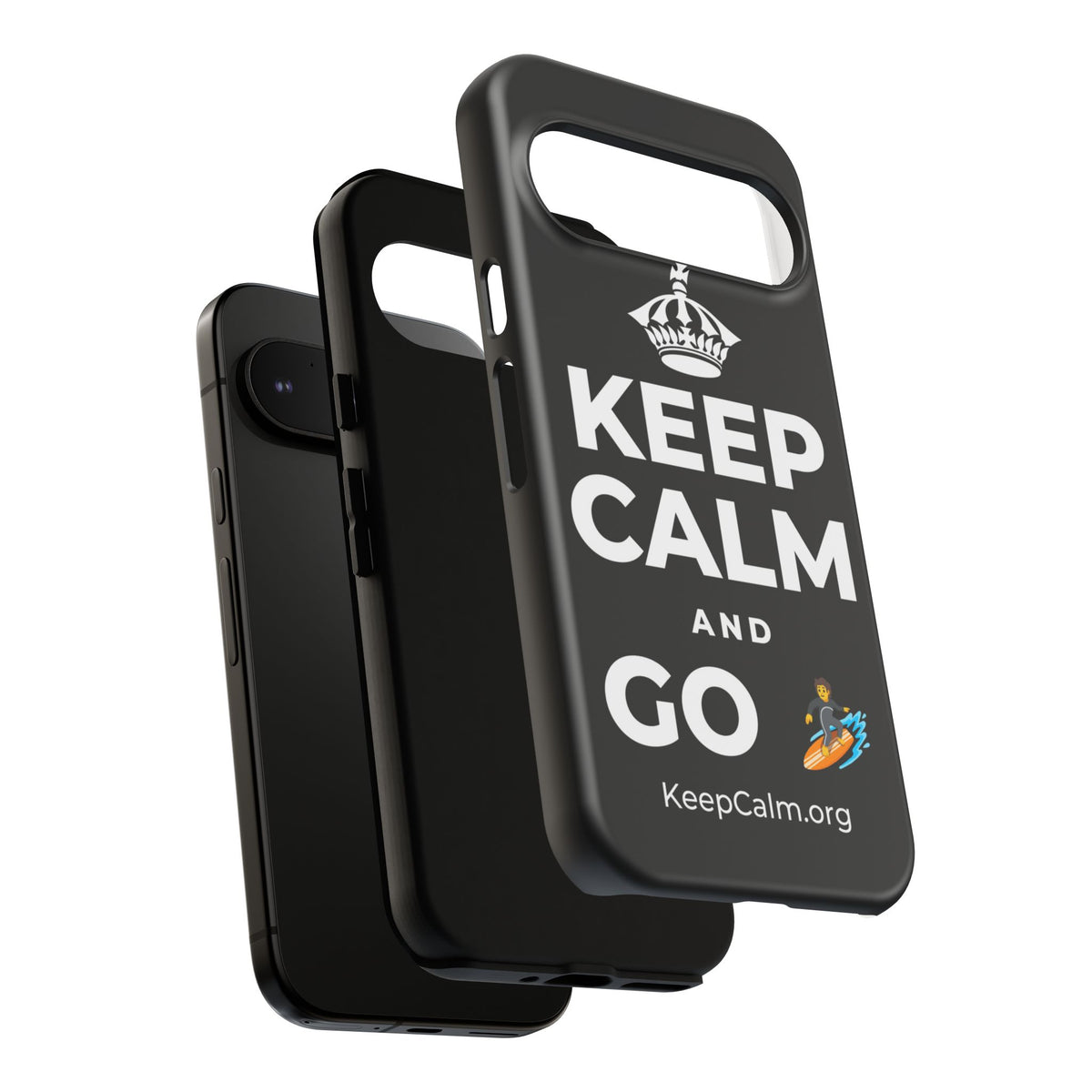 KEEP CALM AND GO 🏄 Phone Case