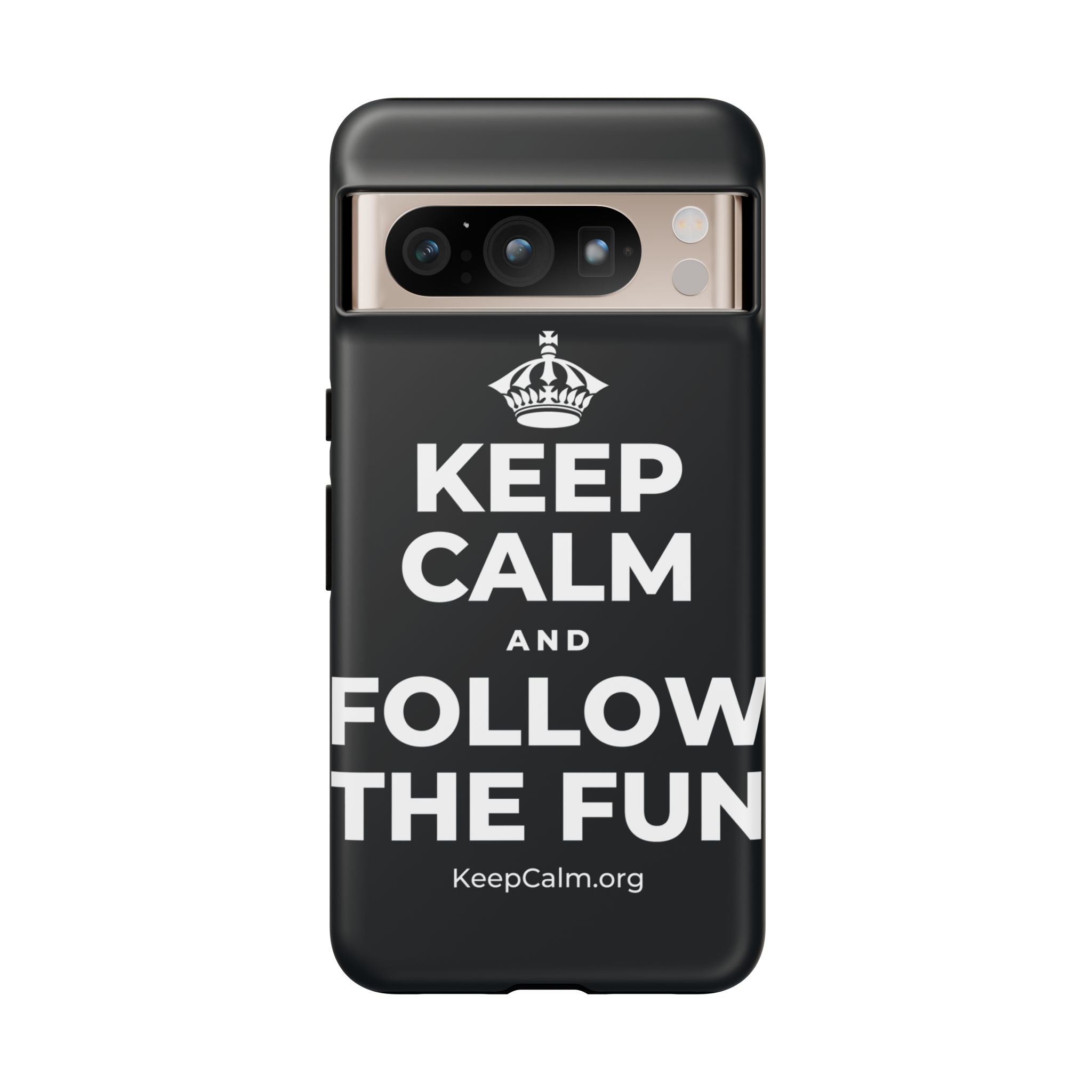 KEEP CALM AND FOLLOW THE FUN Phone Case (Dark)