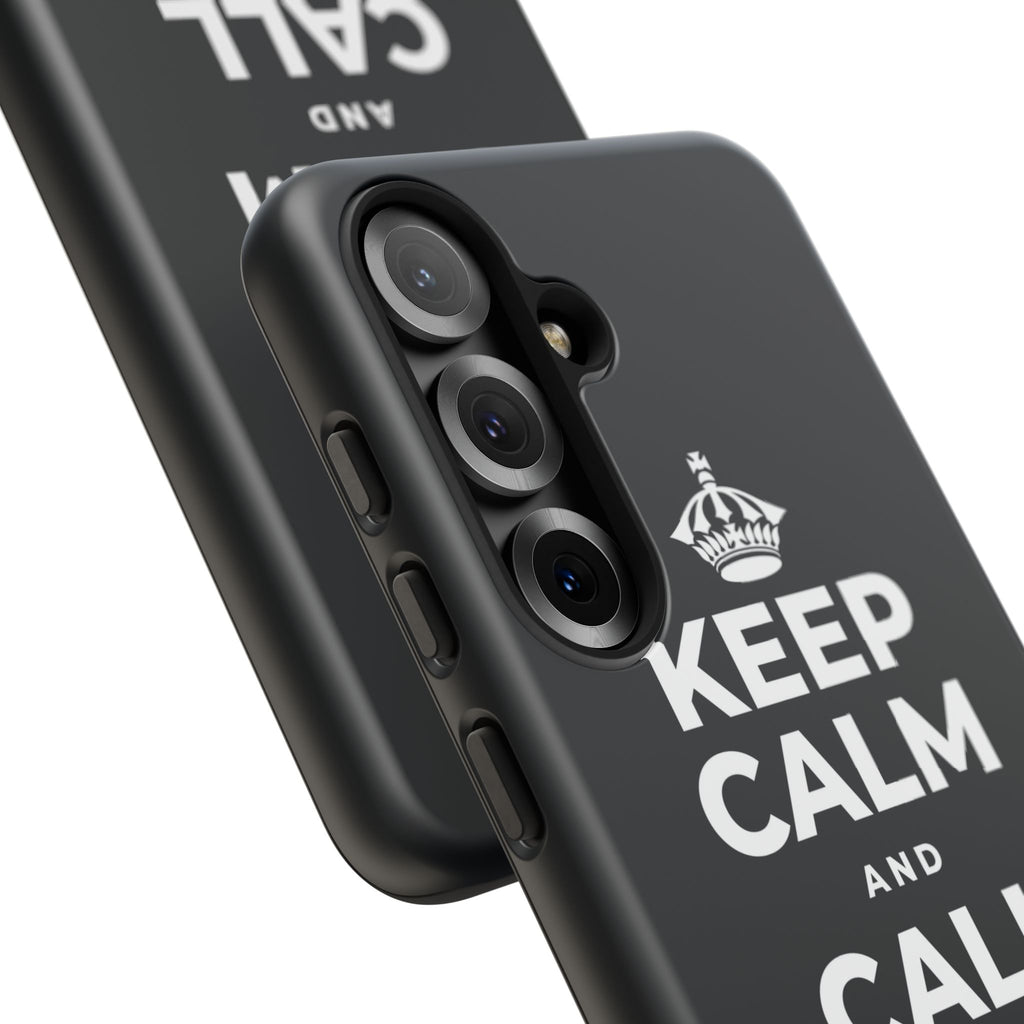 KEEP CALM AND CALL YOUR PEOPLE Phone Case (Dark)