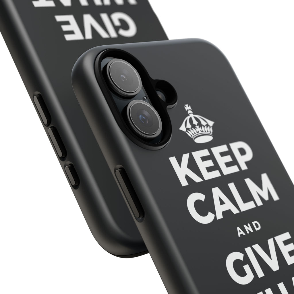 KEEP CALM AND GIVE WHAT YOU CAN Phone Case (Dark)