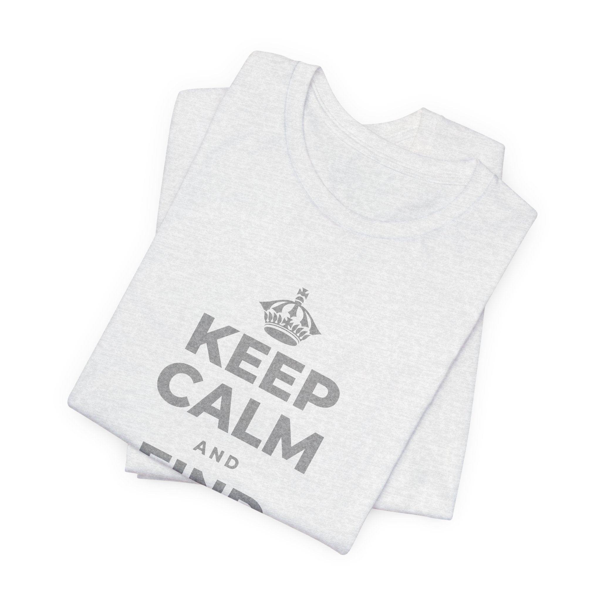 KEEP CALM AND FIND YOUR HOURS T-Shirt (Soft Cream–Heather Mauve)
