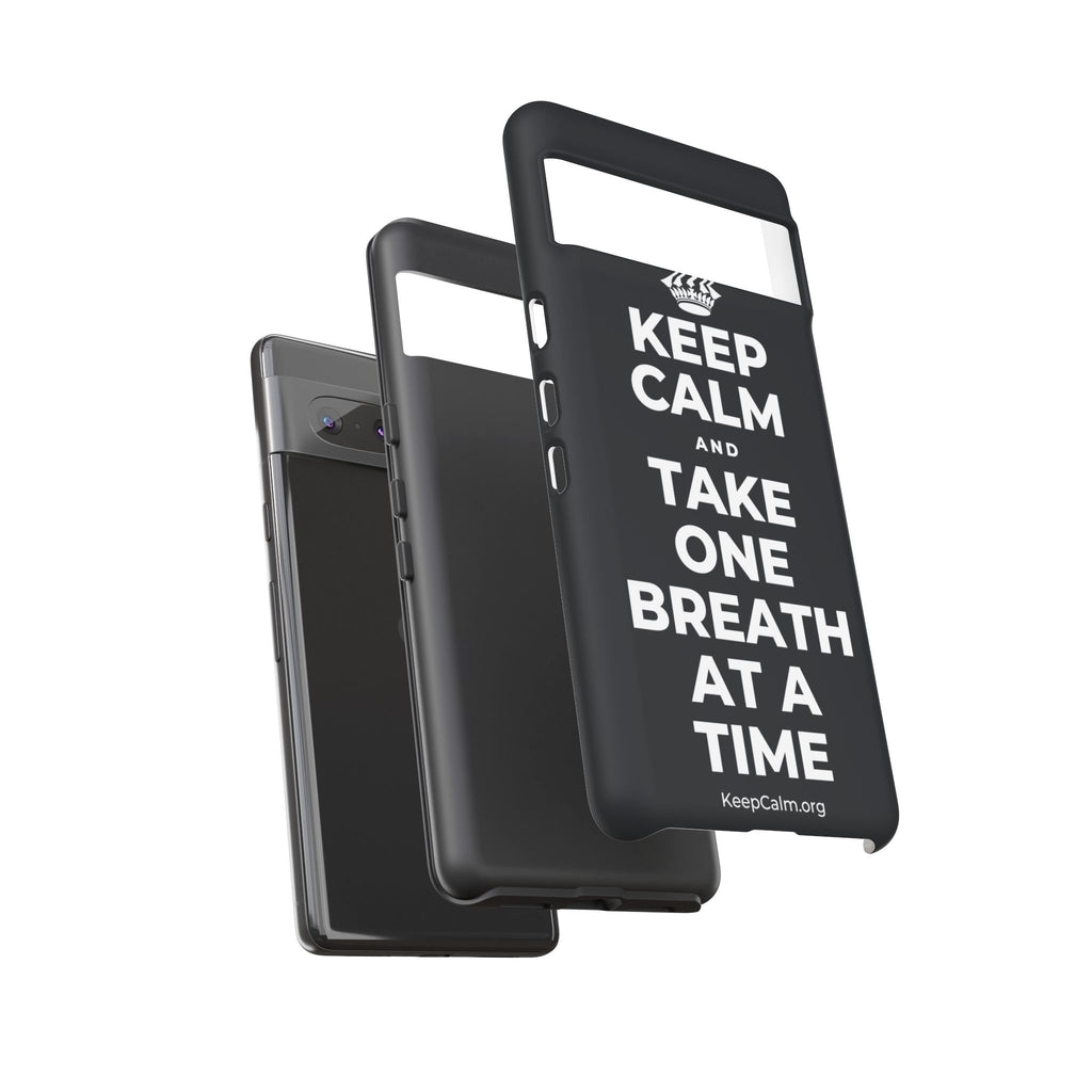 KEEP CALM AND TAKE ONE BREATH AT A TIME Phone Case (Dark)