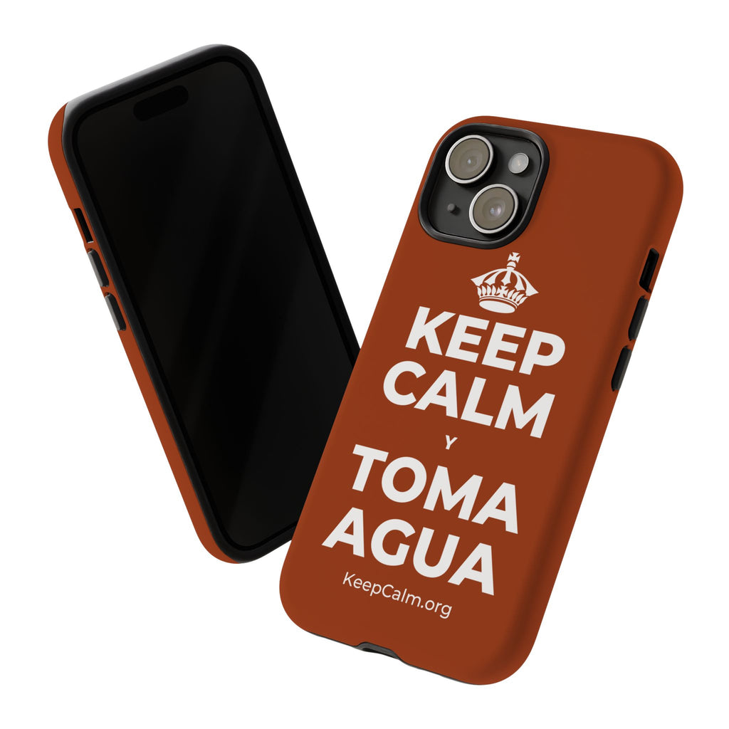 KEEP CALM Y TOMA AGUA Phone Case