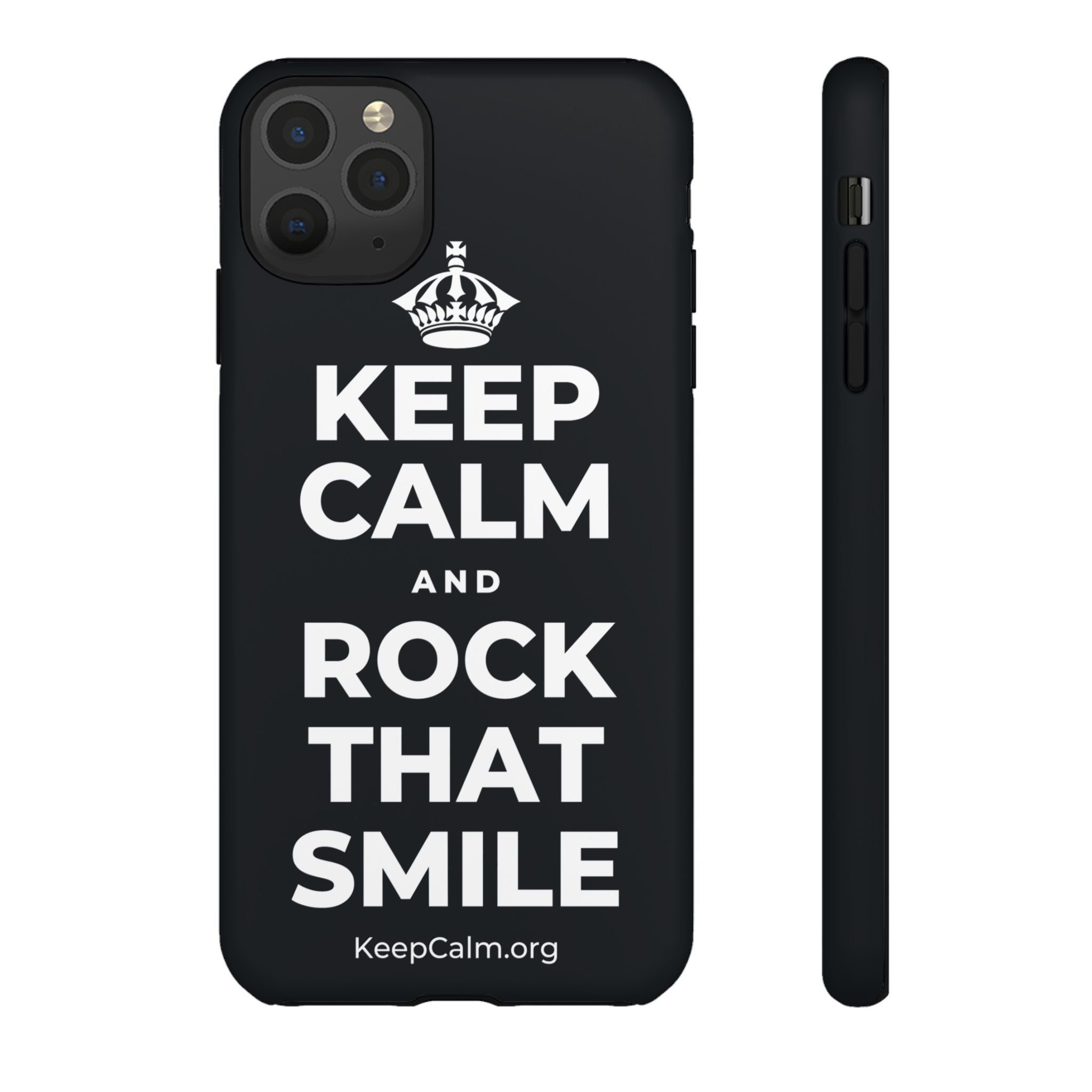 KEEP CALM AND ROCK THAT SMILE Phone Case (Dark)