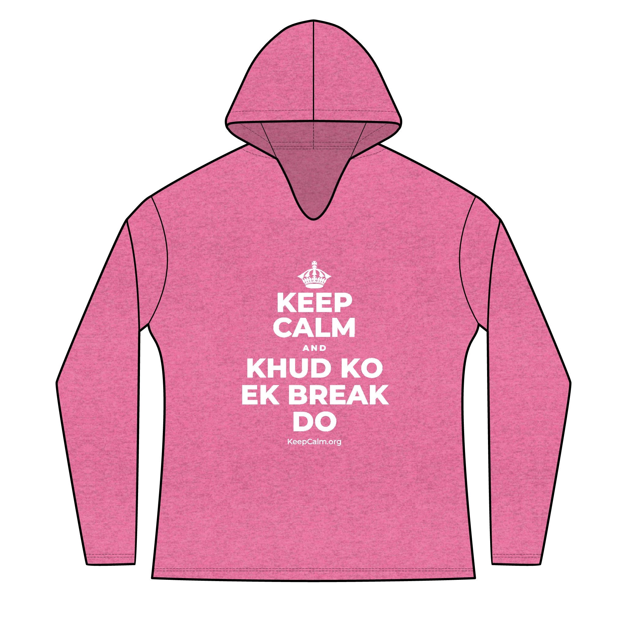 KEEP CALM AND KHUD KO EK BREAK DO Women's Long Sleeve Hoodie