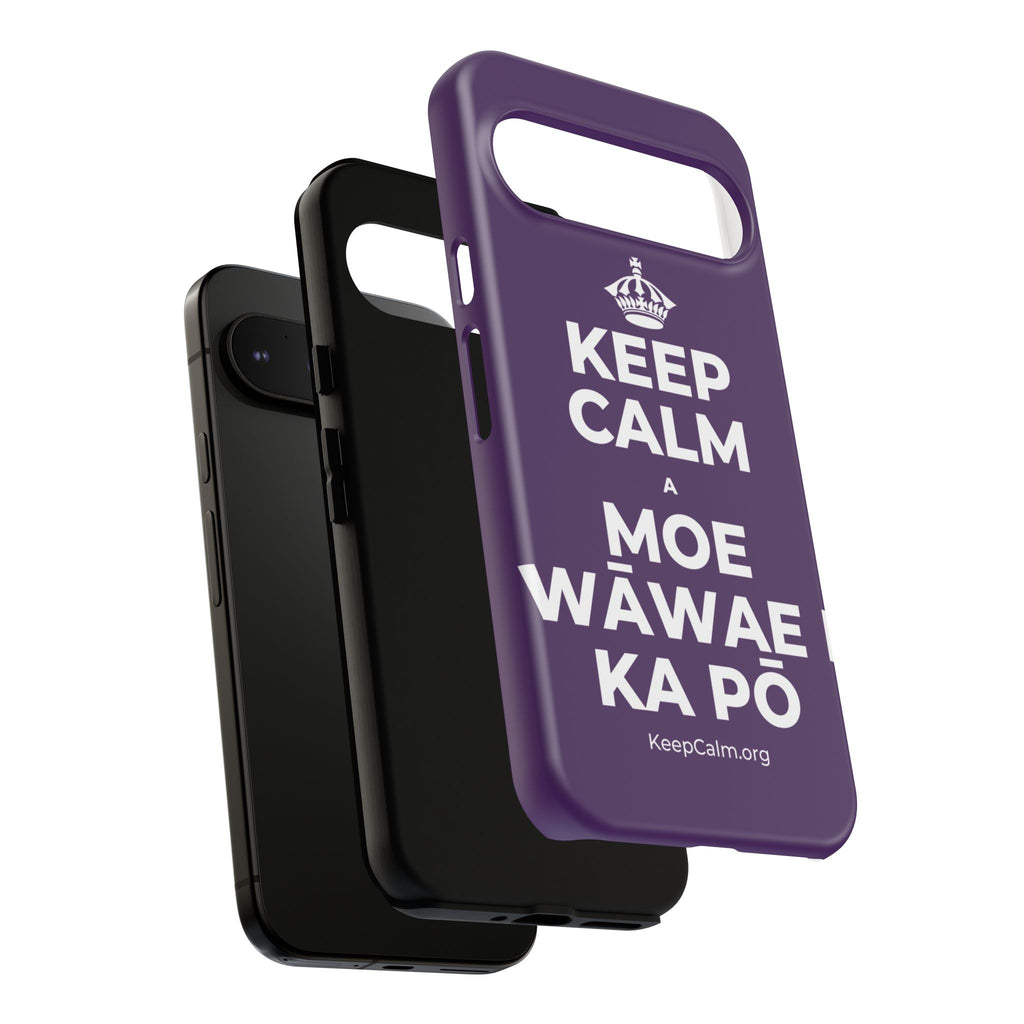 KEEP CALM A MOE WĀWAE I KA PŌ Phone Case