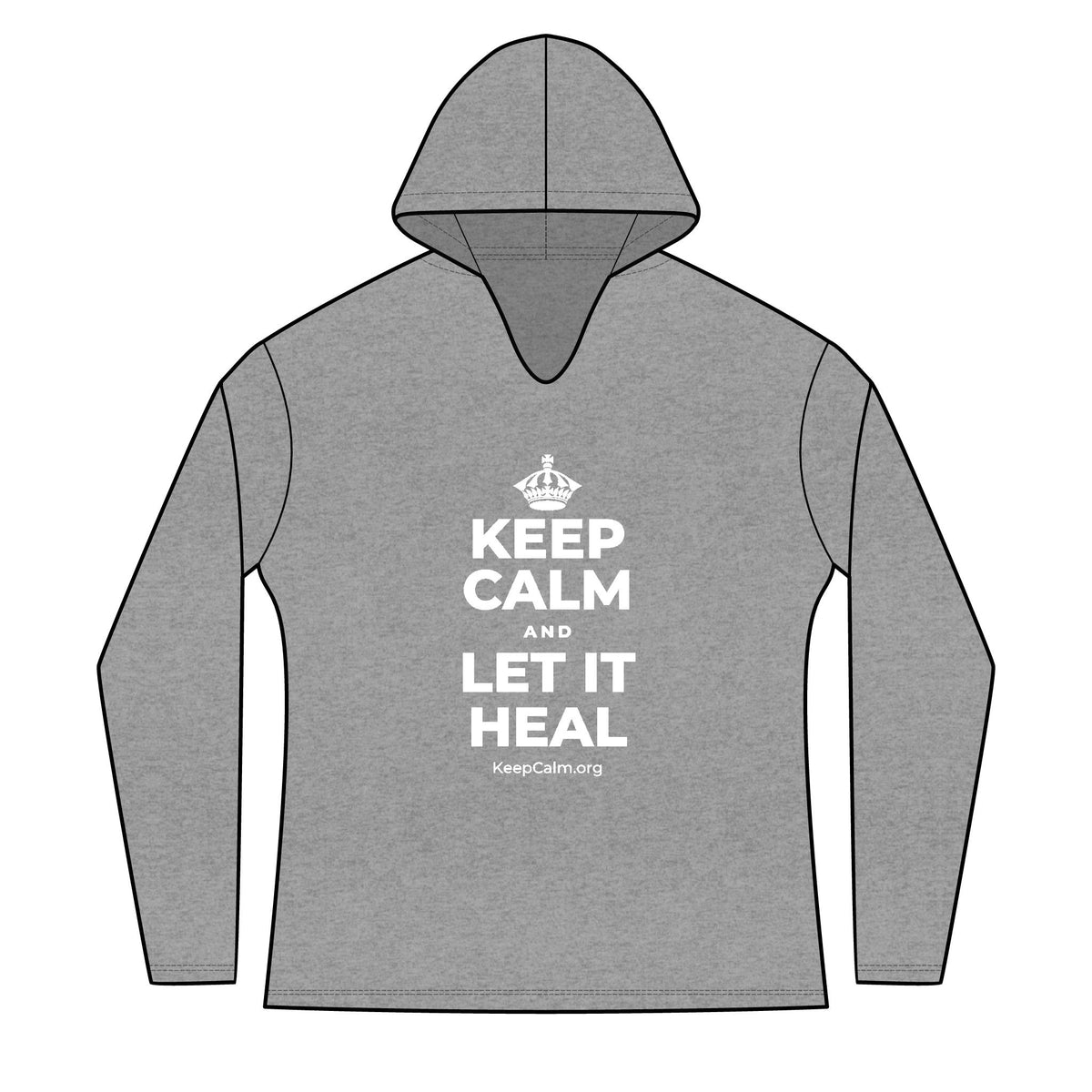 KEEP CALM AND LET IT HEAL Women's Long Sleeve Hoodie