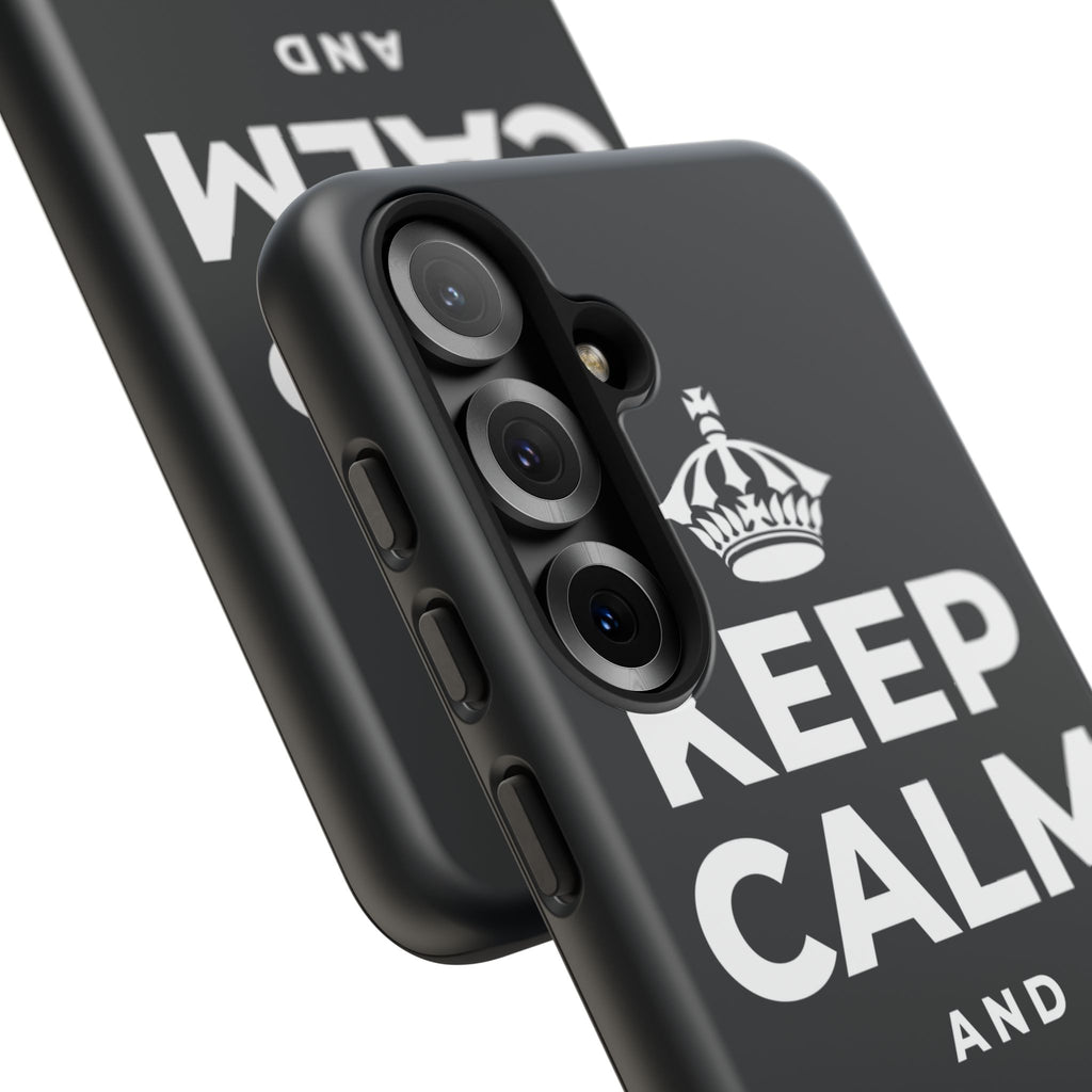 KEEP CALM AND GIVE GRACE Phone Case (Dark)