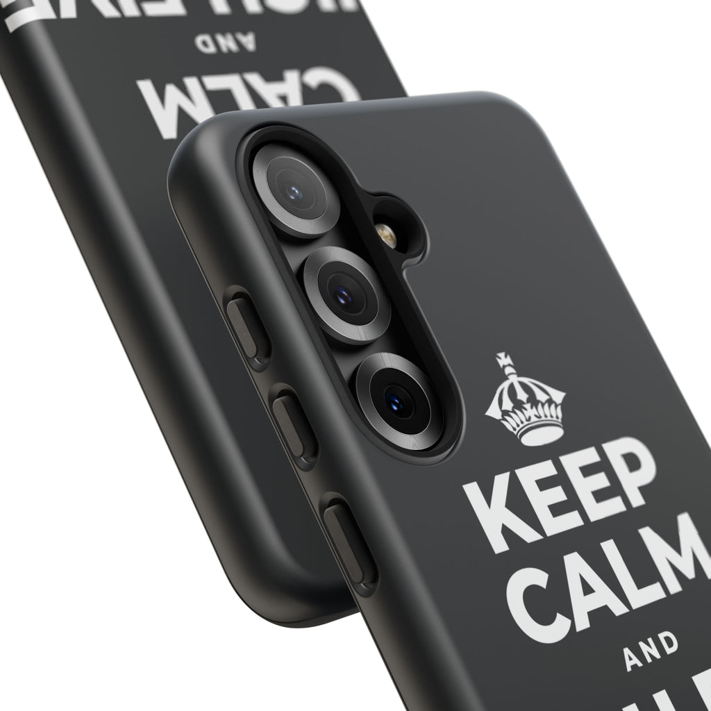 KEEP CALM AND HIGH FIVE SOMEONE Phone Case (Dark)
