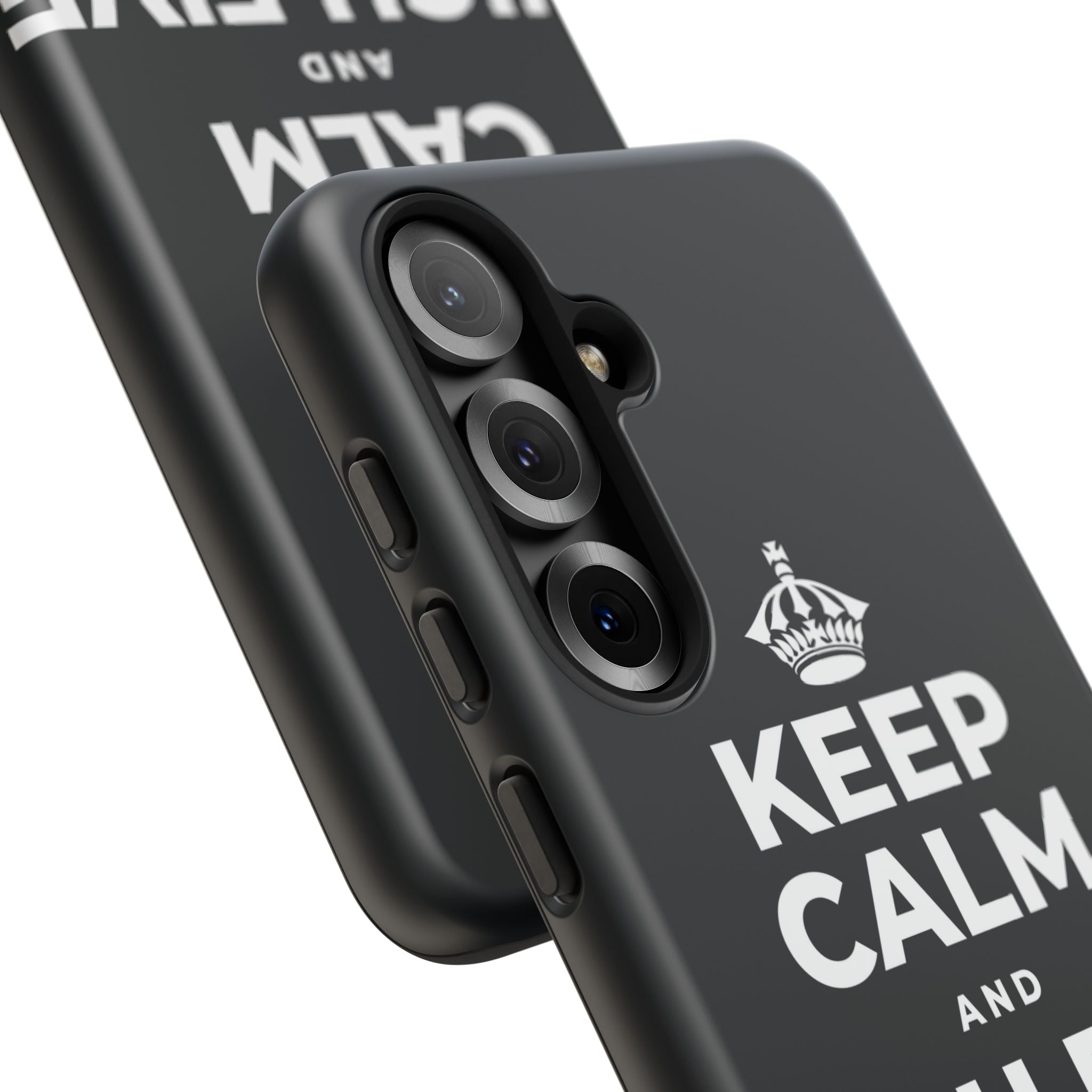 KEEP CALM AND HIGH FIVE SOMEONE Phone Case (Dark)