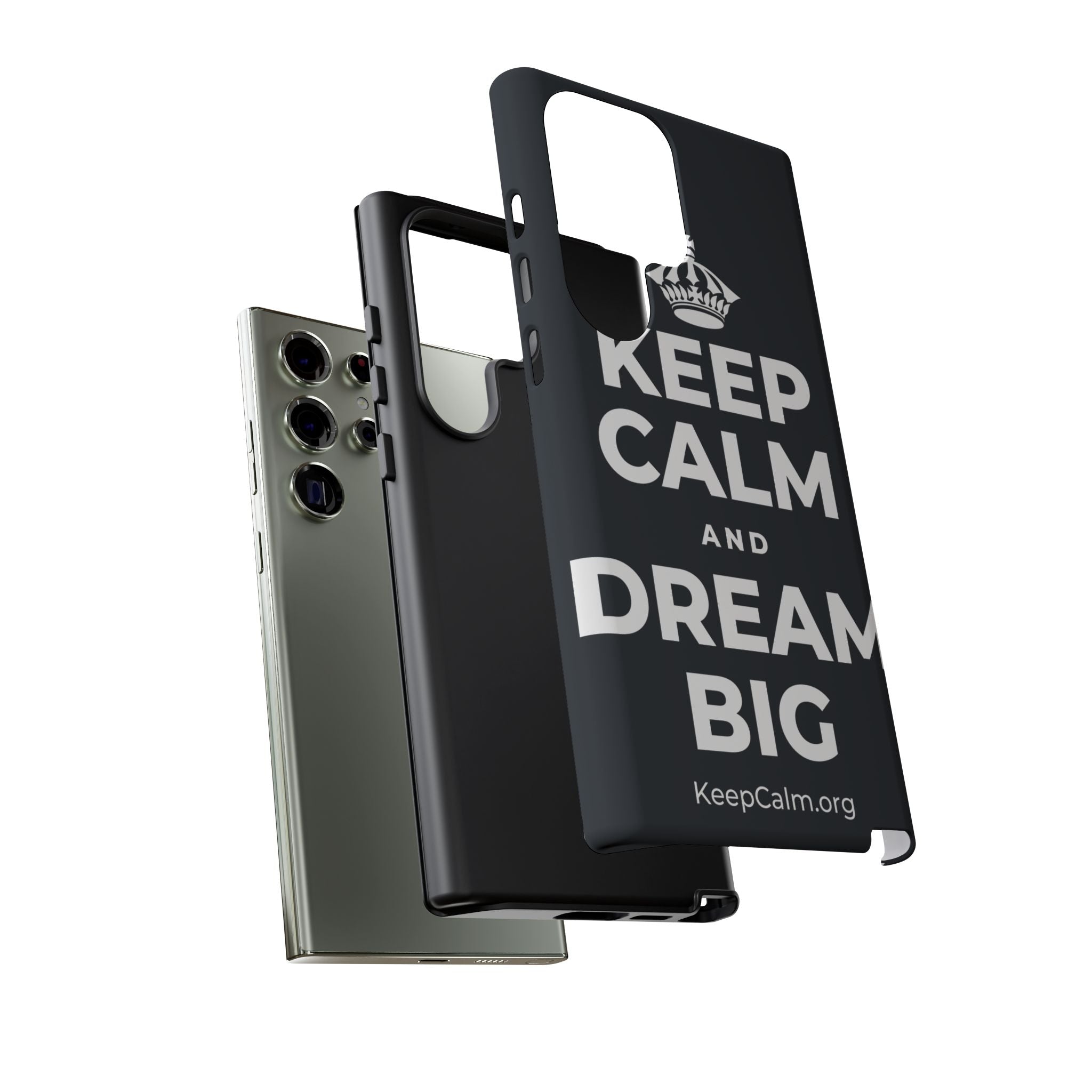 KEEP CALM AND DREAM BIG Phone Case (Dark)
