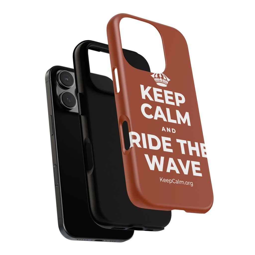 KEEP CALM AND RIDE THE WAVE Phone Case