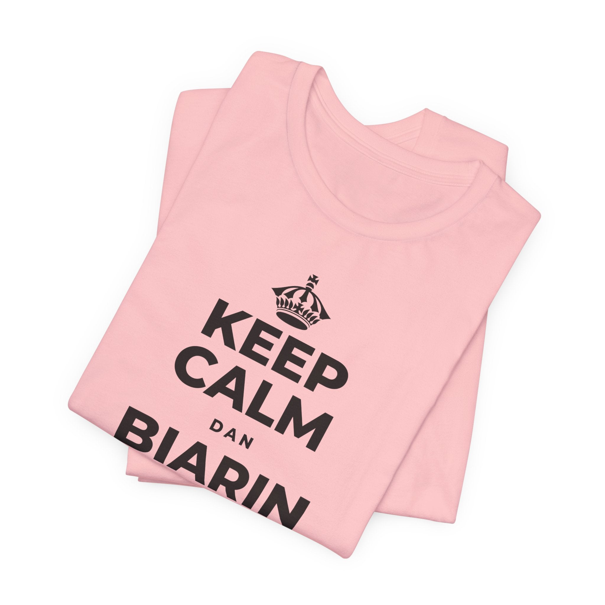 KEEP CALM DAN BIARIN PERASAAN ITU MASUK T-Shirt (White–Asphalt)