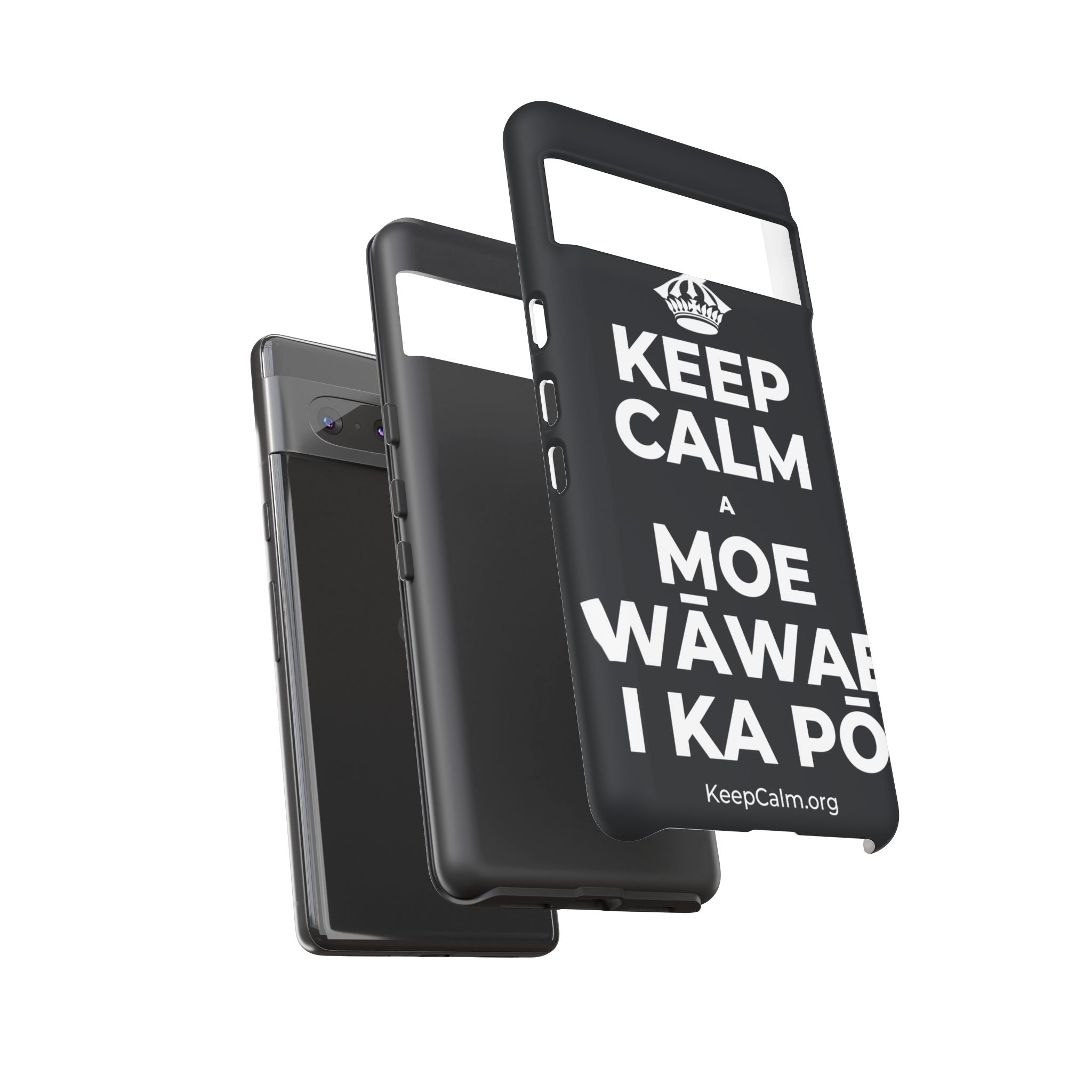 KEEP CALM A MOE WĀWAE I KA PŌ Phone Case (Dark)