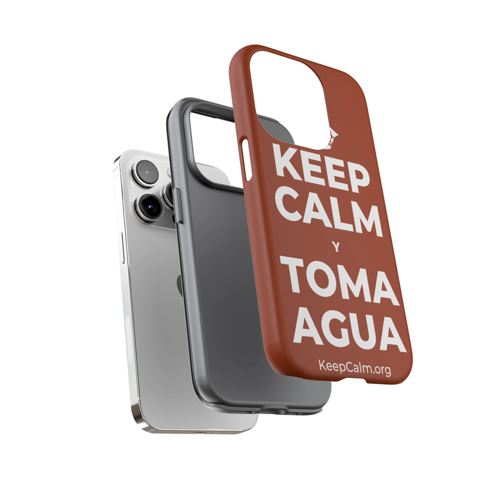 KEEP CALM Y TOMA AGUA Phone Case