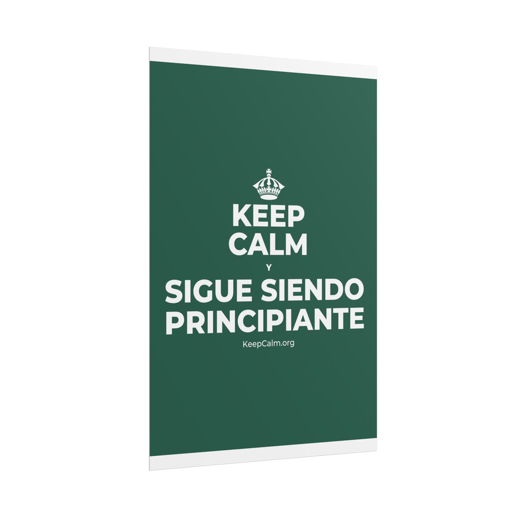 KEEP CALM Y SIGUE SIENDO PRINCIPIANTE Poster
