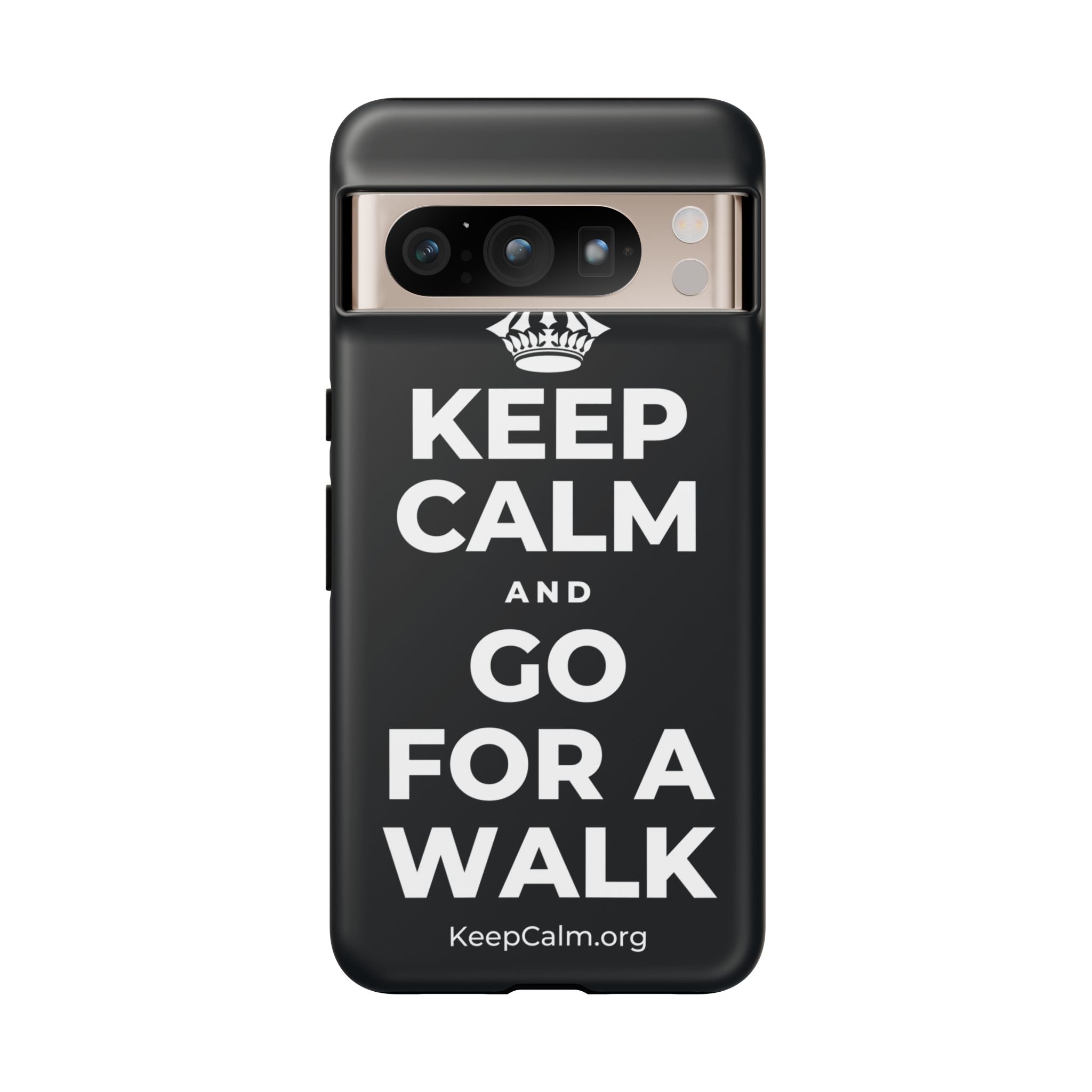 KEEP CALM AND GO FOR A WALK Phone Case (Dark)