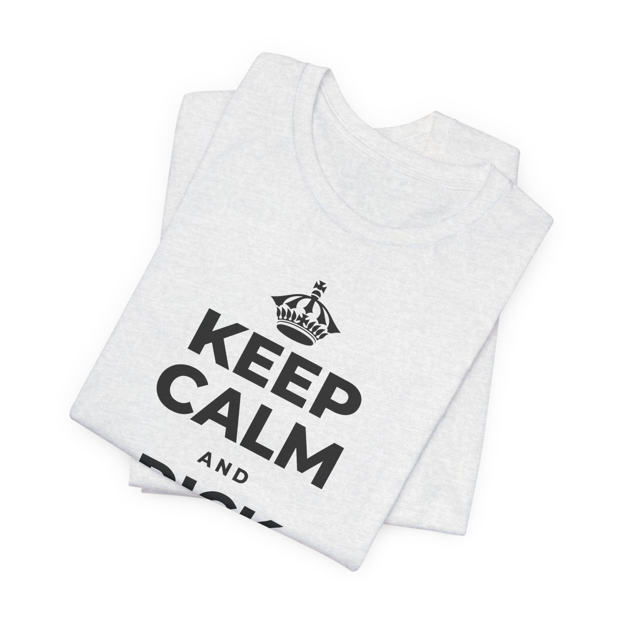 KEEP CALM AND PICK YOUR BATTLE T-Shirt (Soft Cream–Heather Mauve)