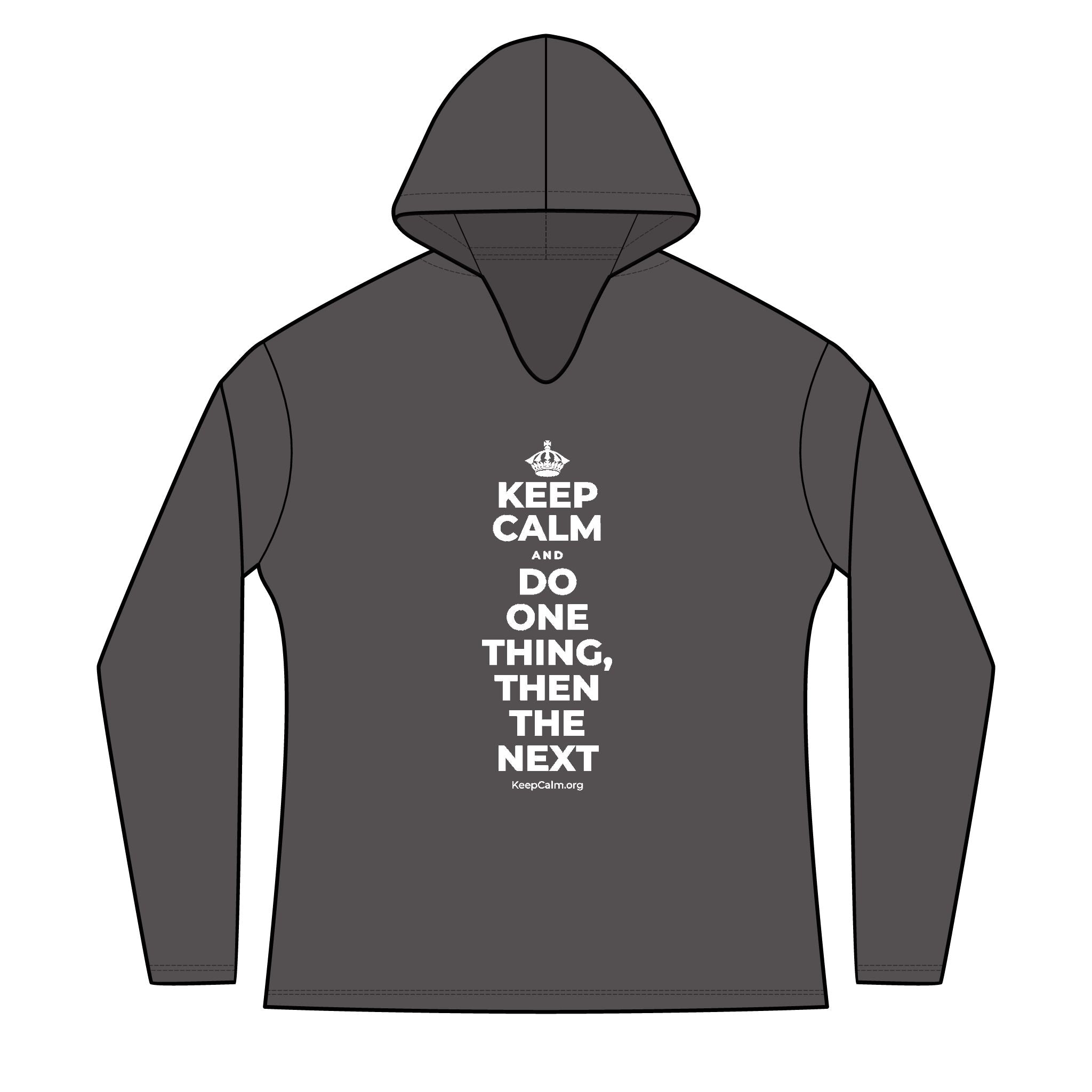 KEEP CALM AND DO ONE THING, THEN THE NEXT Women's Long Sleeve Hoodie