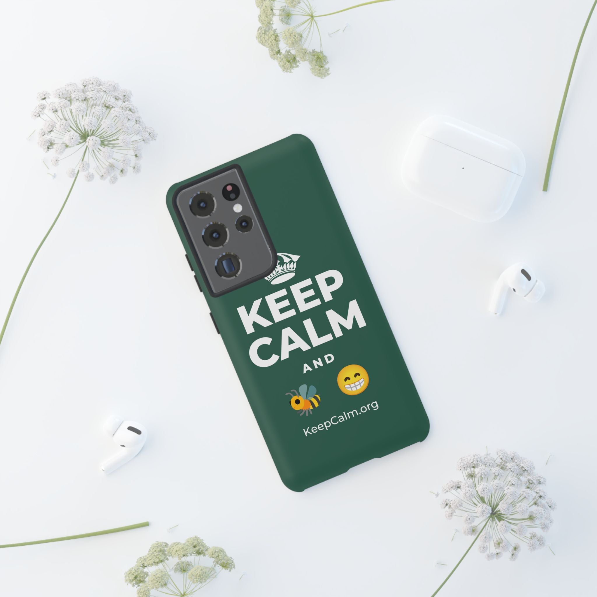 KEEP CALM AND BEE HAPPY Phone Case
