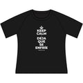 KEEP CALM Y DEJA QUE SE ENFRÍE Women's Raglan Tee