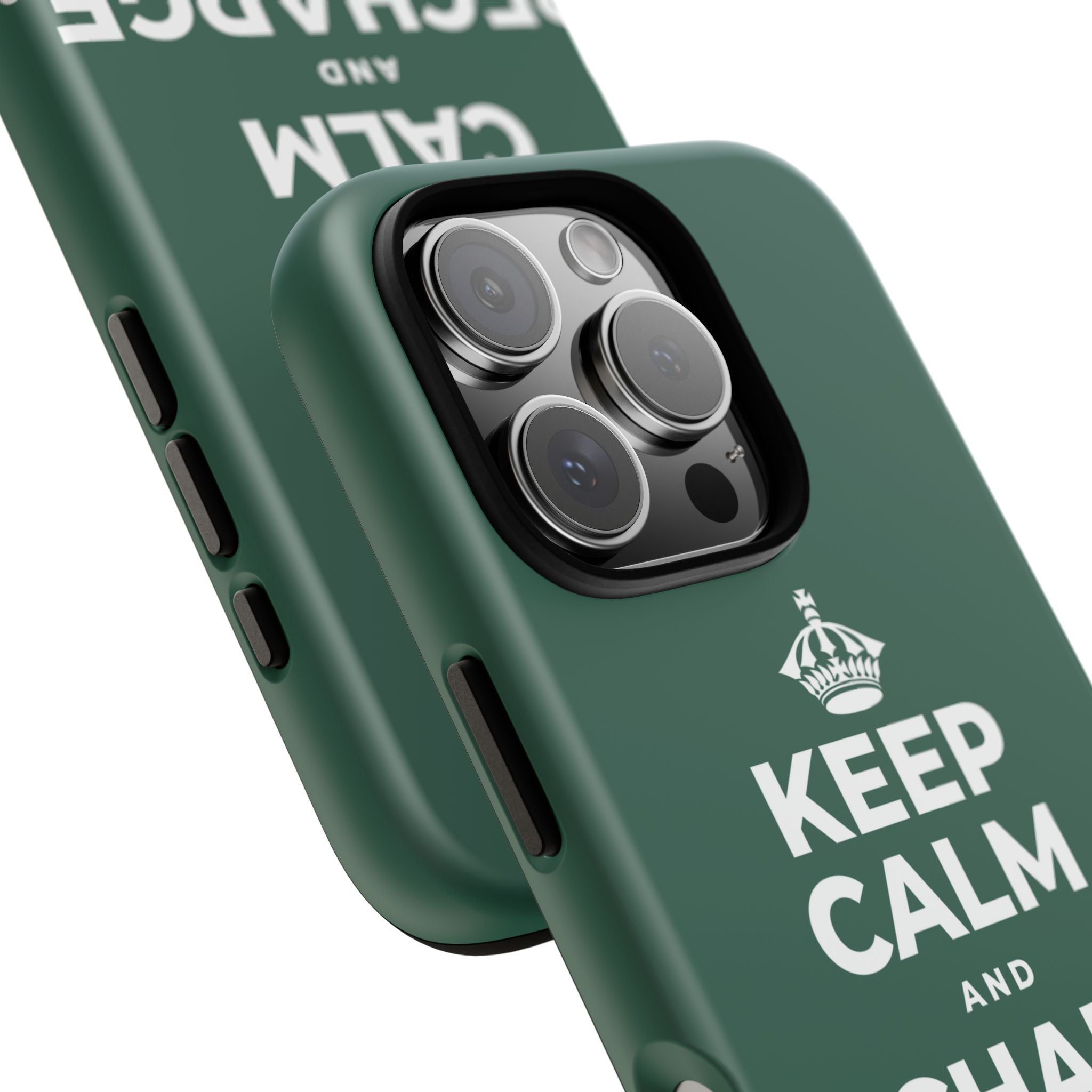 KEEP CALM AND RECHARGE, NO GUILT Phone Case