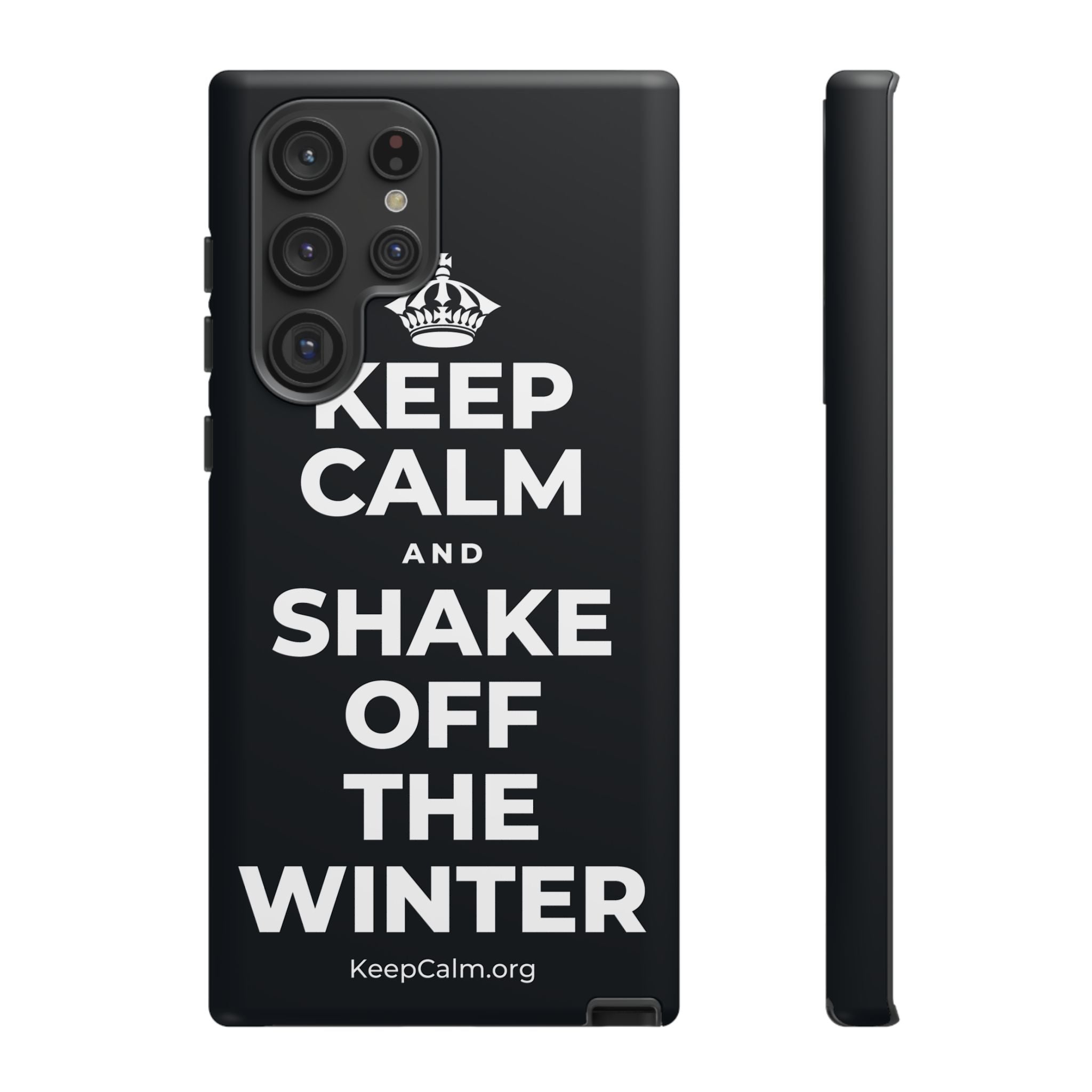KEEP CALM AND SHAKE OFF THE WINTER Phone Case (Dark)
