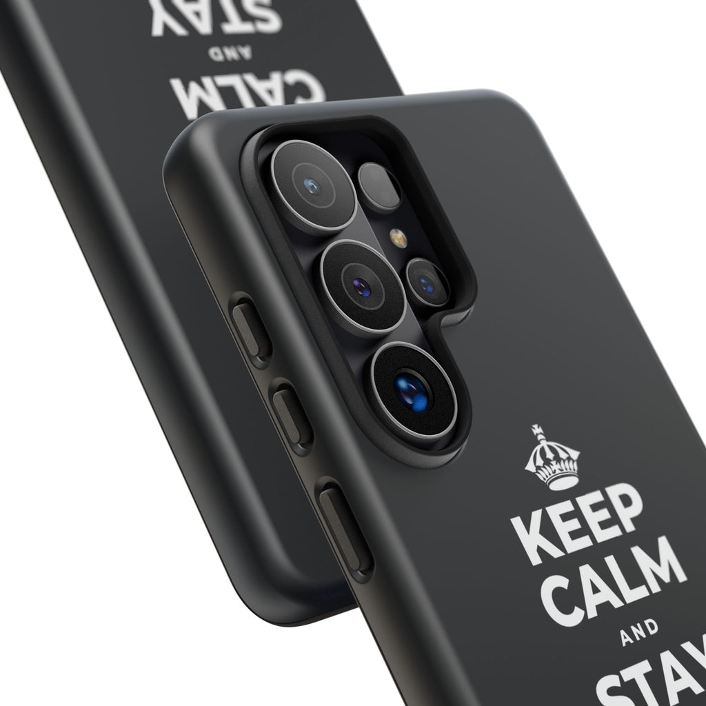 KEEP CALM AND STAY UNBOTHERED Phone Case (Dark)