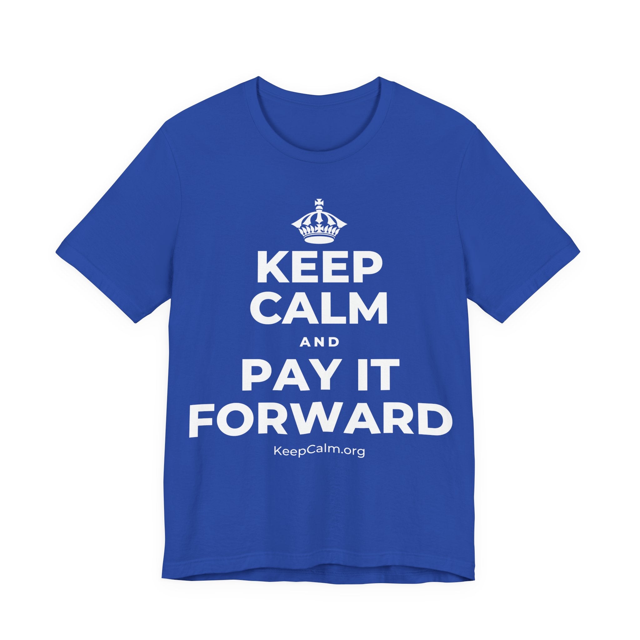 KEEP CALM AND PAY IT FORWARD T-Shirt (Soft Cream–Heather Mauve)