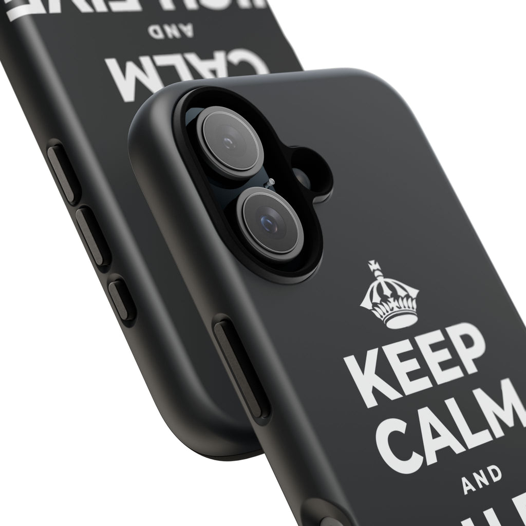 KEEP CALM AND HIGH FIVE SOMEONE Phone Case (Dark)