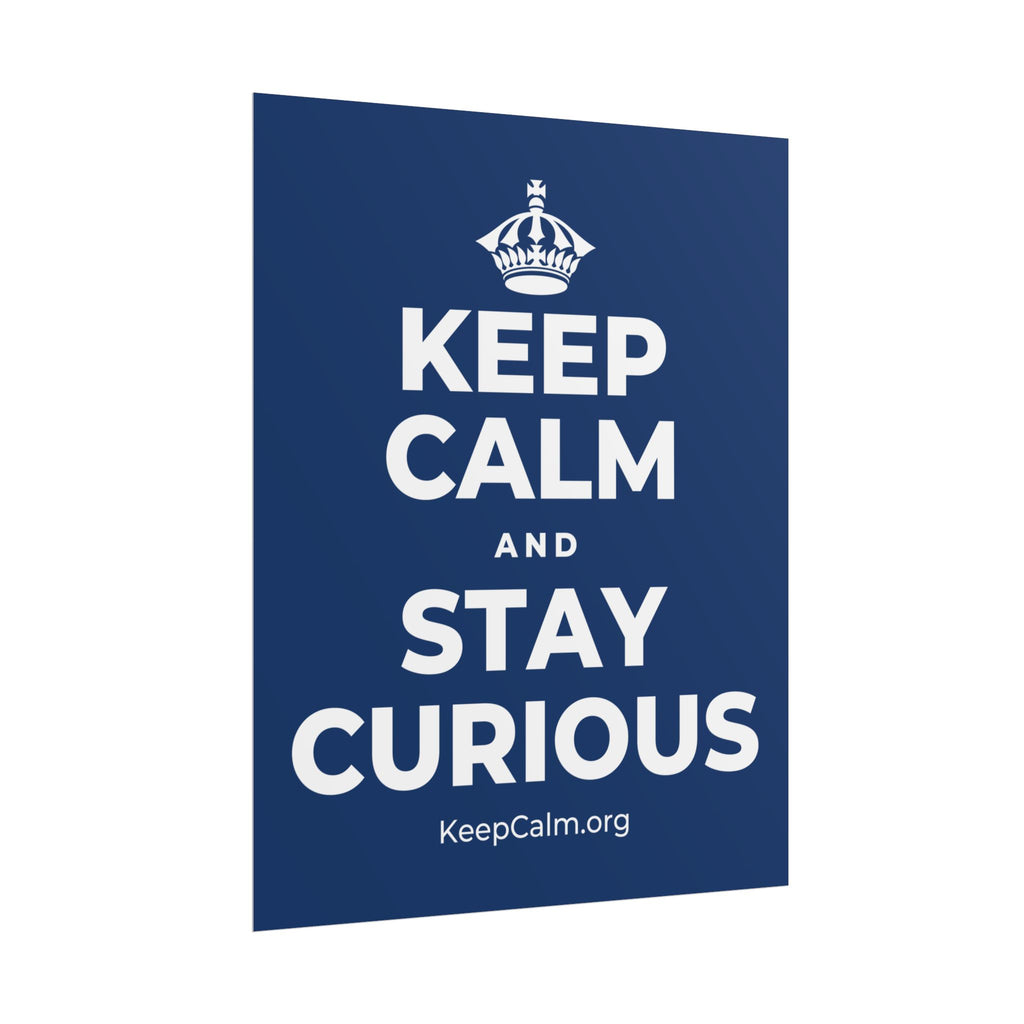 KEEP CALM AND STAY CURIOUS Poster