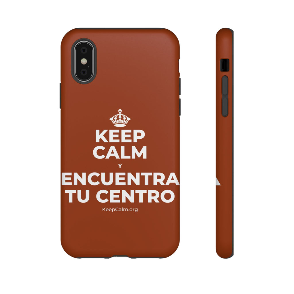 KEEP CALM Y ENCUENTRA TU CENTRO Phone Case