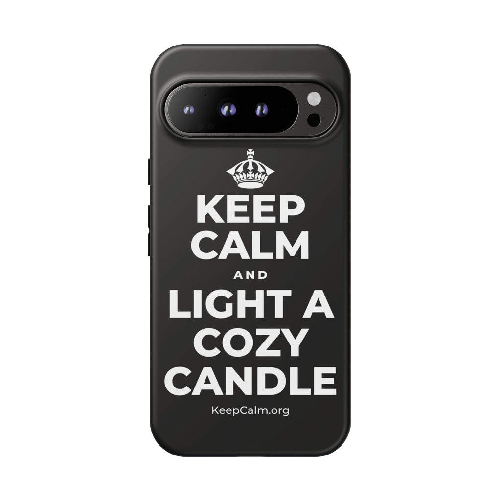 KEEP CALM AND LIGHT A COZY CANDLE Phone Case