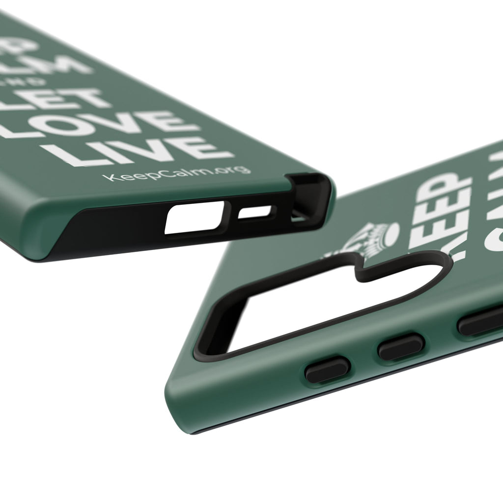 KEEP CALM AND LET LOVE LIVE Phone Case