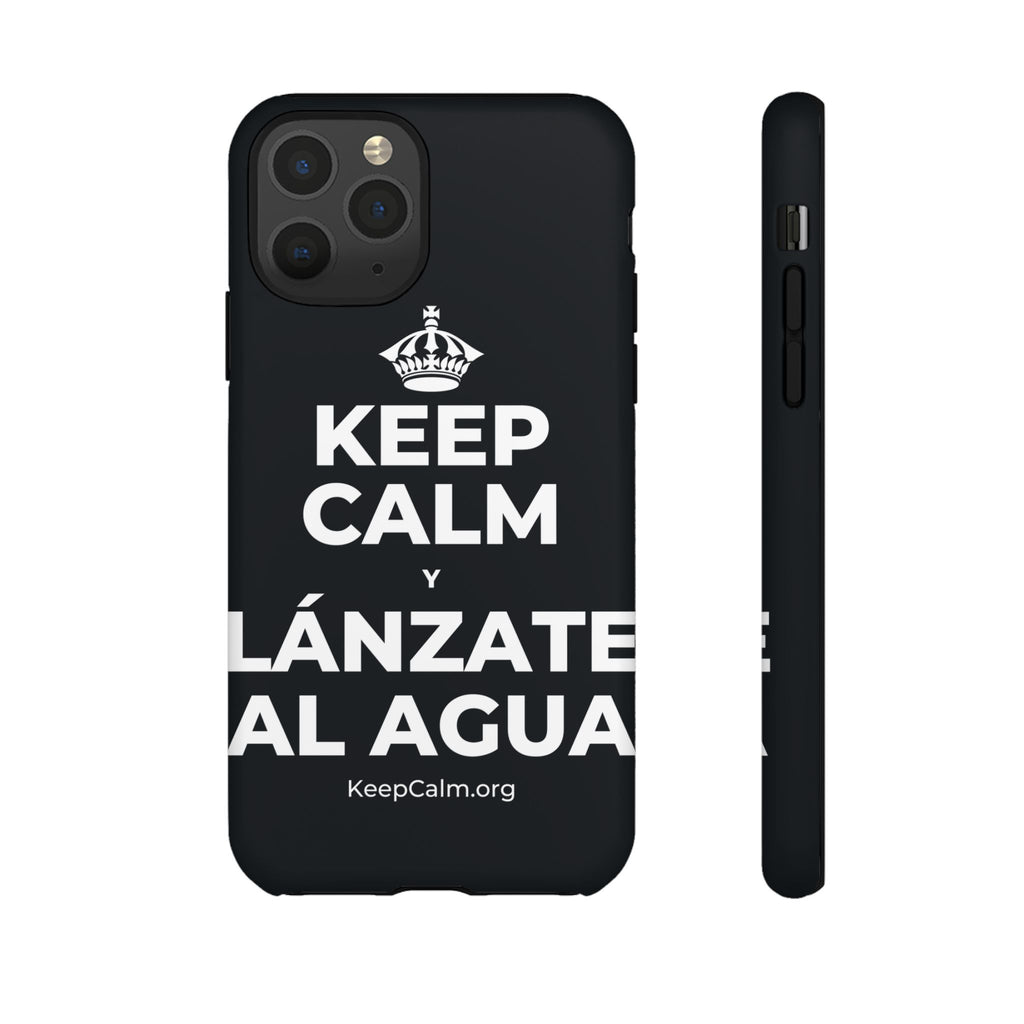 KEEP CALM Y LÁNZATE AL AGUA Phone Case (Dark)