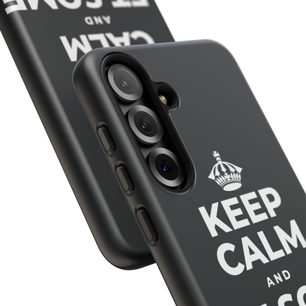 KEEP CALM AND LET SOME OF IT GO Phone Case (Dark)